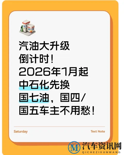 汽油升级倒计时!1月起中石化先换国七油,国四_国五车主不用愁!-1
